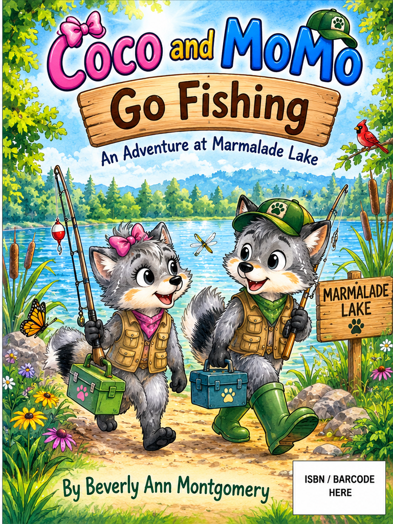 CoCo and MoMo Go Fishing book cover